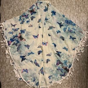Butterfly print Kimono